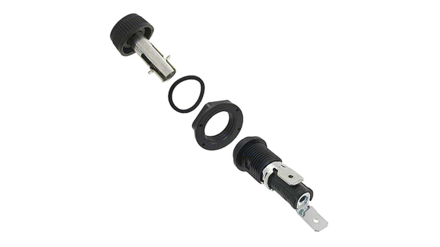 Eaton 16A Panel Mount Fuse Holder for 5 x 20mm Fuse, 1P, 250V ac