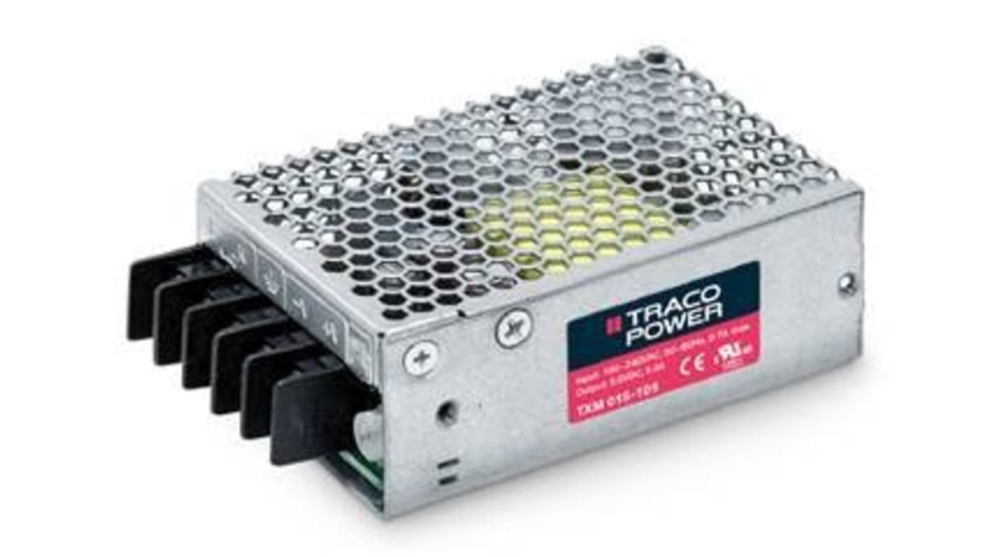 TRACOPOWER Switching Power Supply, TXM 100-124, 24V dc, 4.2A, 100W, 1 Output, 90 → 264V ac Input Voltage