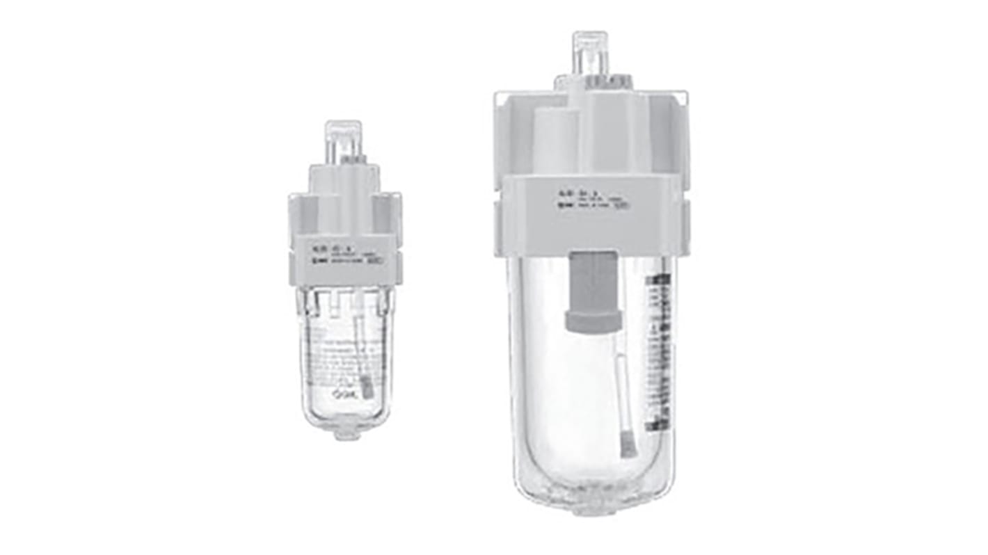 SMC AW Filter Regulator, 5μm, G 1/4, Automatic, 10 bar