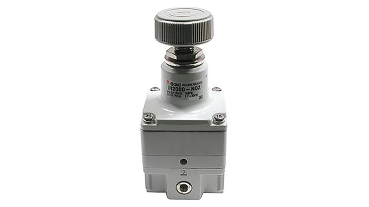 SMC NPT 1/8 Pneumatic Regulator -, 1/8in, 0.8MPa max. input