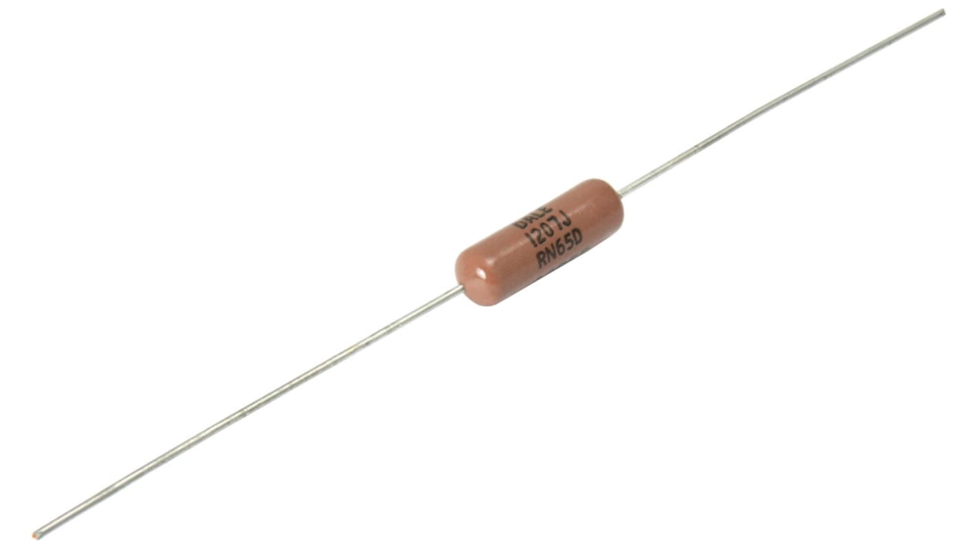 Vishay 金属膜电阻, 100Ω, 0.5W, ±1%容差, ±100ppm/°C, RN65系列
