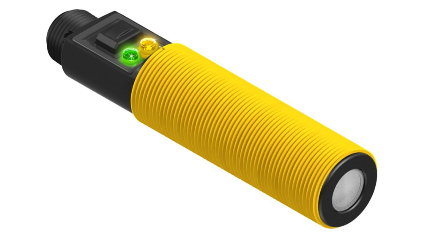 Banner Ultrasonic Barrel-Style Proximity Sensor, M18 x 1, 30 → 300 mm Detection, Analogue Output, 10 → 30