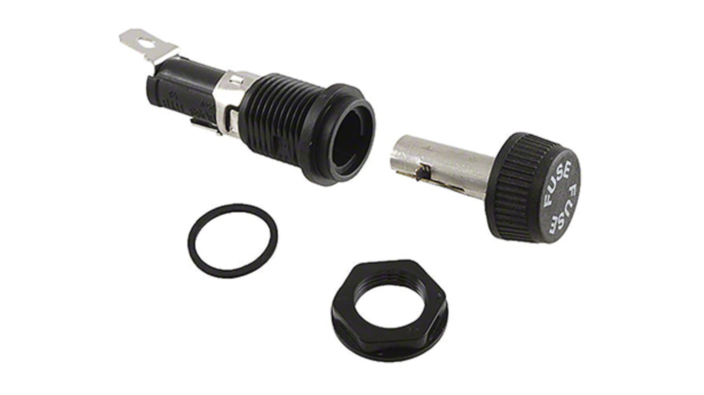 Eaton Bussmann Series 16A Panel Mount Fuse Holder for 5 x 20mm Fuse, 250V