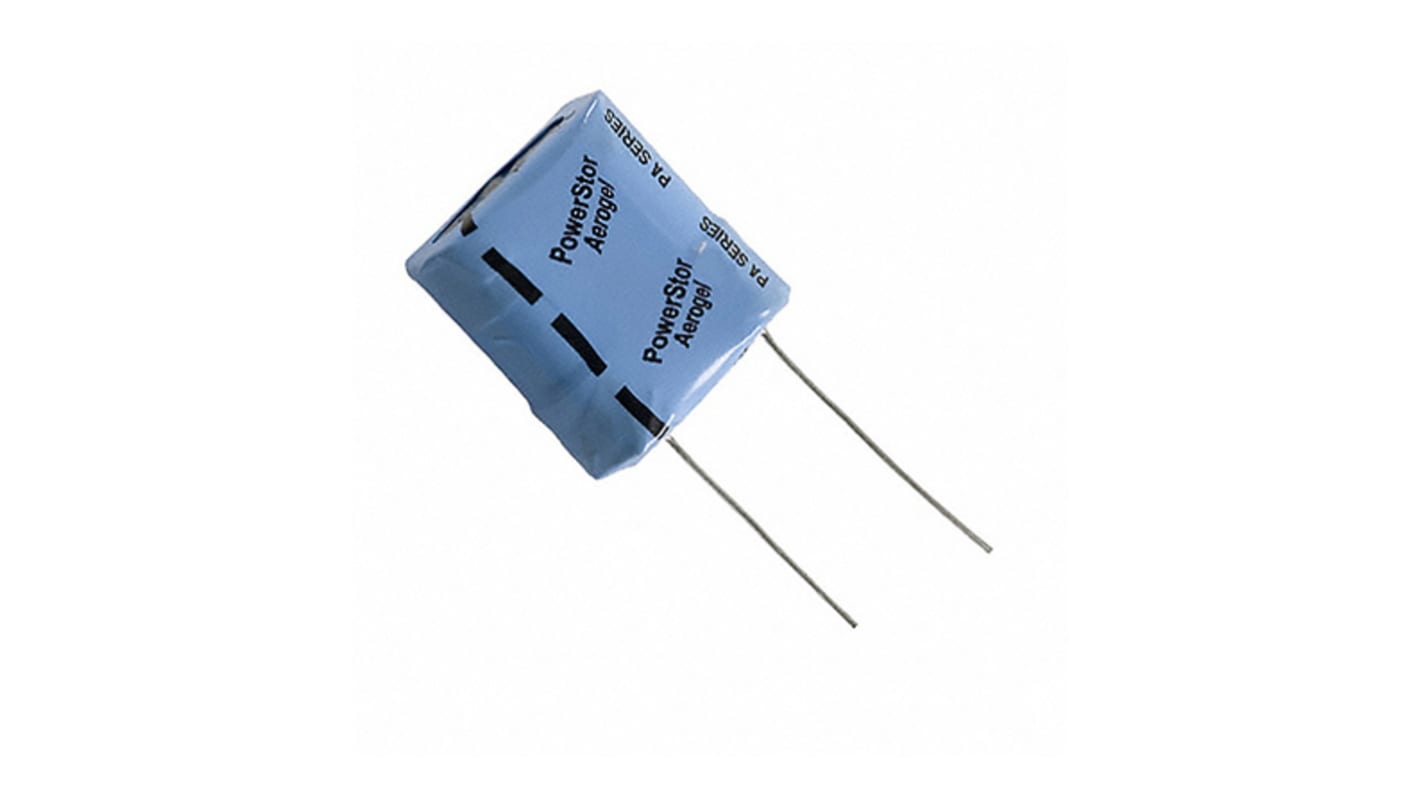 Cooper Bussmann 0.47F Supercapacitor -20 → +80% Tolerance, PA 5V dc, Through Hole