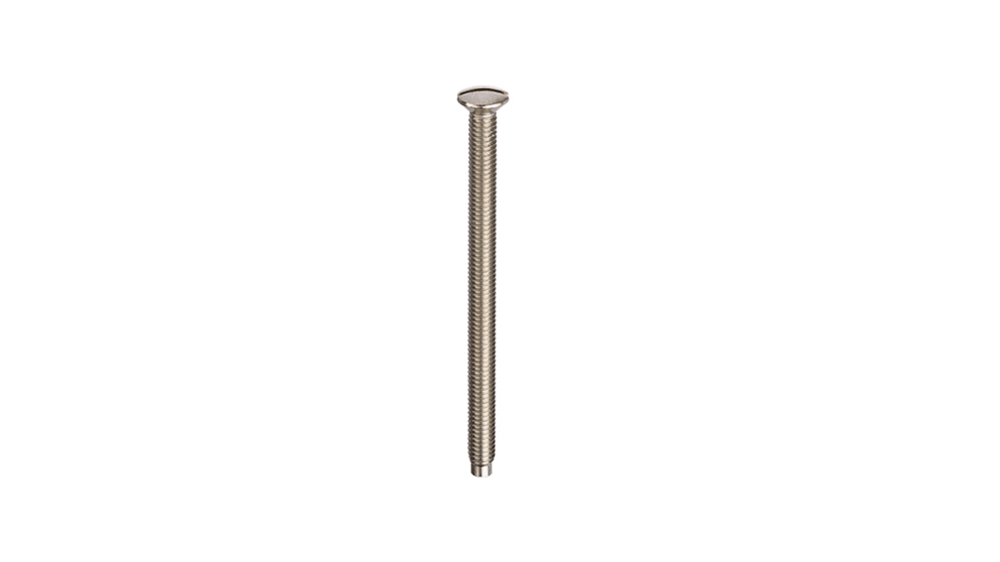 RS PRO Slot Raised (Countersunk) Steel Machine Screws DIN 964, M3.5x35mm