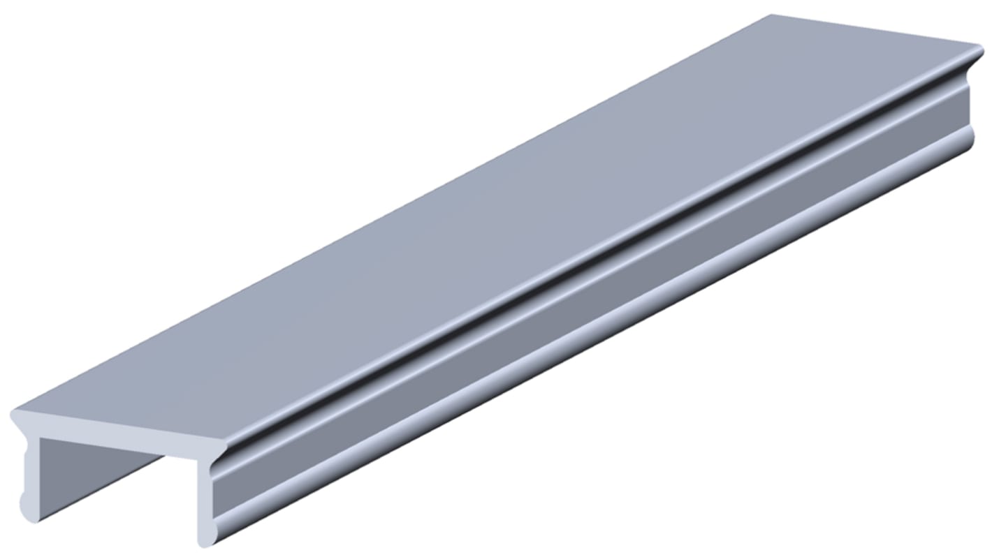 RS PRO Aluminium Alloy Cover Strip, 8mm Groove Size, 2m Length