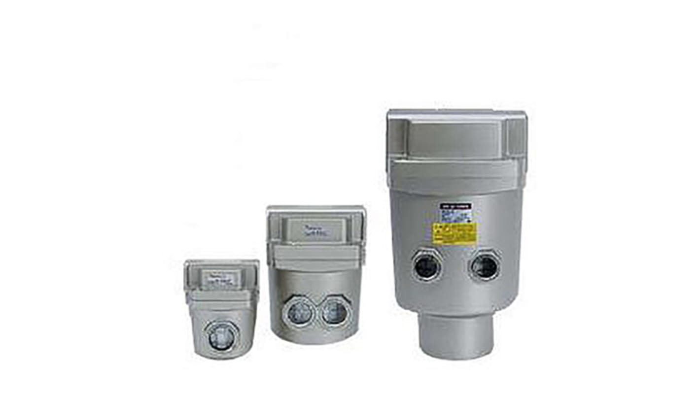 SMC 1000 L/min NPT 1/2 Mist Separator, 0.01μm filtration, 0.05MPa to 1 MPa, 1.5 MPa
