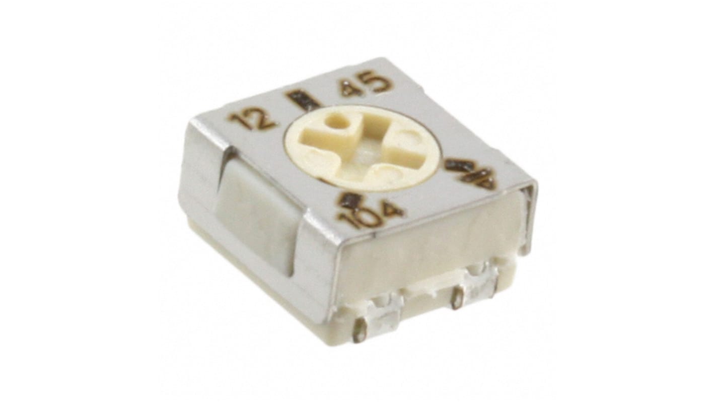 500kΩ, SMD Trimmer Potentiometer 0.08W Top Adjust Vishay, TS53