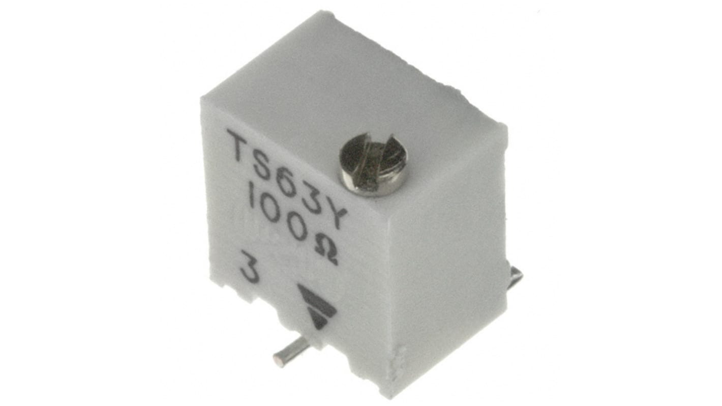 20kΩ, SMD Trimmer Potentiometer 0.25W Top Adjust Vishay, TS63