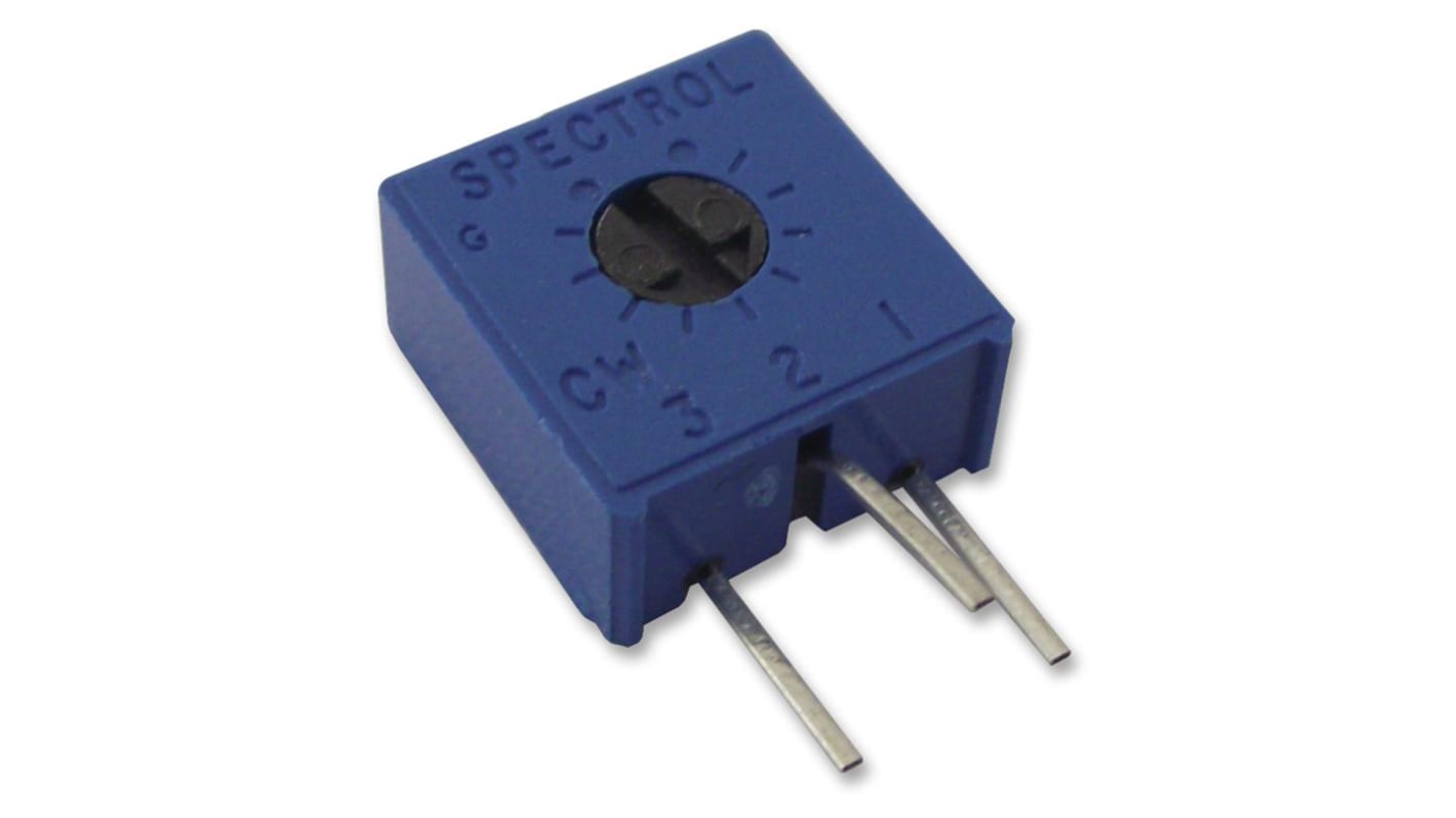 1kΩ, Through Hole Trimmer Potentiometer 0.5W Side Adjust Vishay, 63
