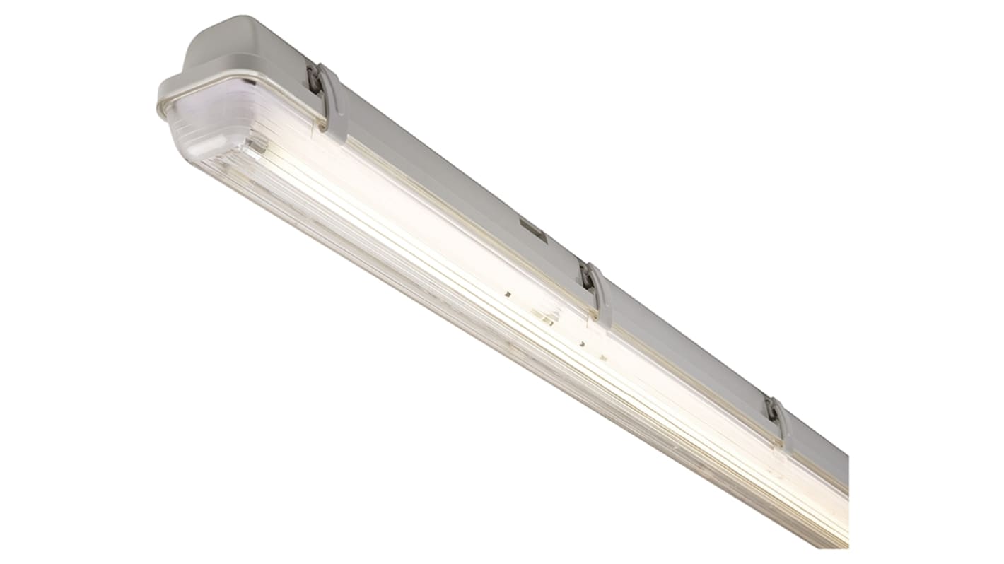 RS PRO 14 W Fluorescent Batten Light, 230 V Linear, 1 Lamp, 610 mm Long, IP65