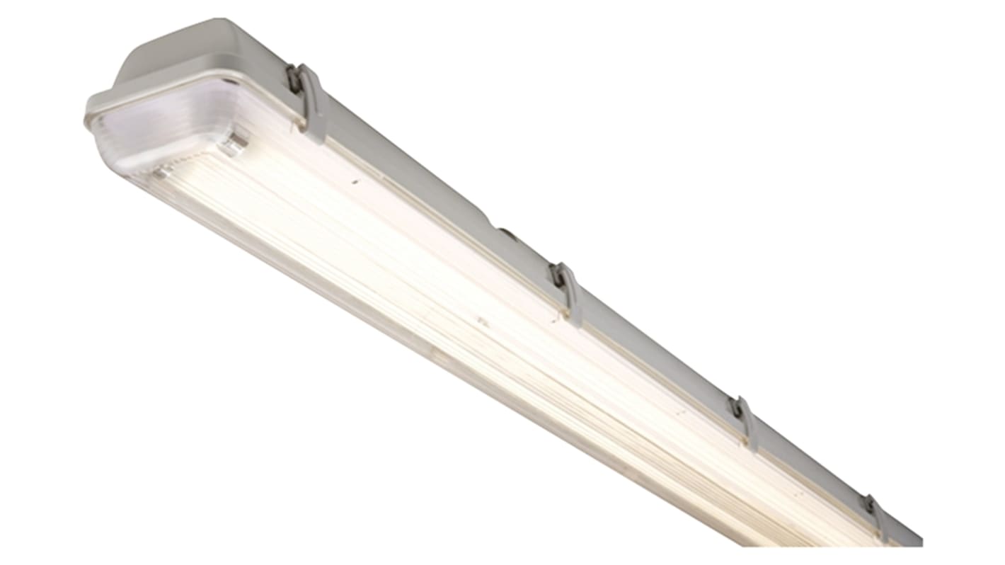 RS PRO 35 W Fluorescent Batten Light, 230 V Linear Twin Batten, 2 Lamp, 1.51 m Long, IP65