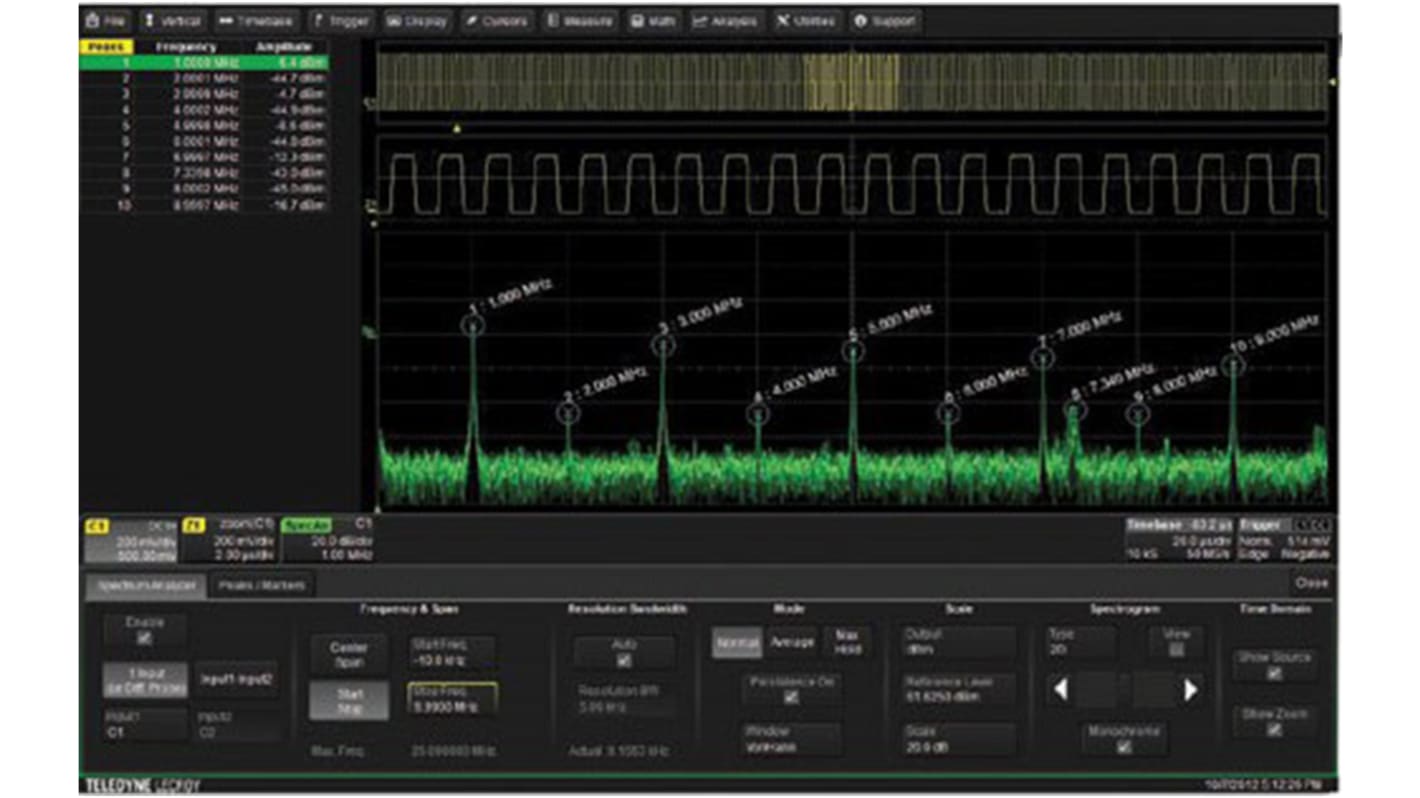 Teledyne LeCroy WS10-SPECTRUM Spectrum Analyser Oscilloscope Module for Use with WS10 Series