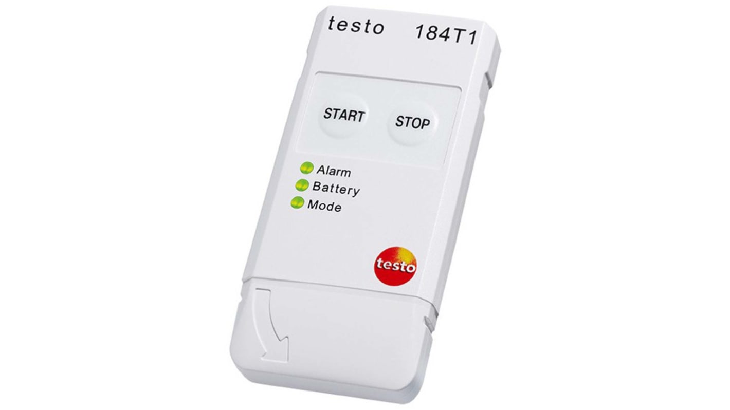 Testo 温度数据记录仪, 1输入, USB接口, 最大可测+70 °C, 184-T1