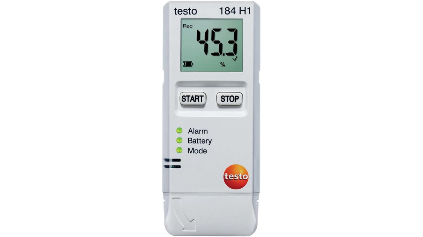 Testo 184-H1 Temperature Data Logger, USB, 2 Input Channel(s)