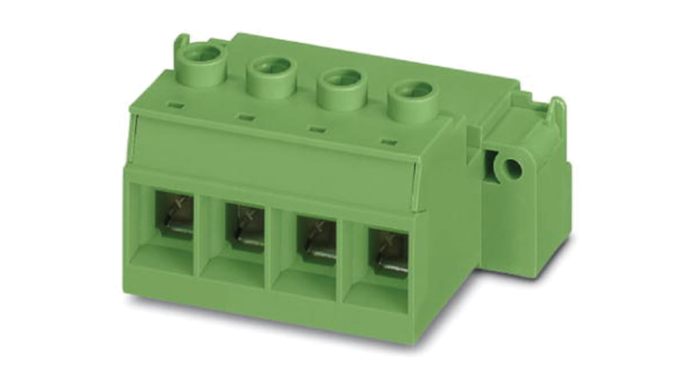 Phoenix Contact, 15mm Pitch, IPC 35 HC/ 3-STGF-15.00, 3 Way, , Pluggable Terminal Block, Inverted Plug, Cable Mount,