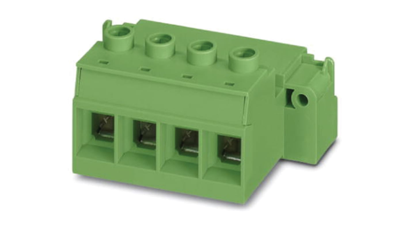 Phoenix Contact 15mm Pitch 3 Way Pluggable Terminal Block, Inverted Plug, Cable Mount, Screw Termination