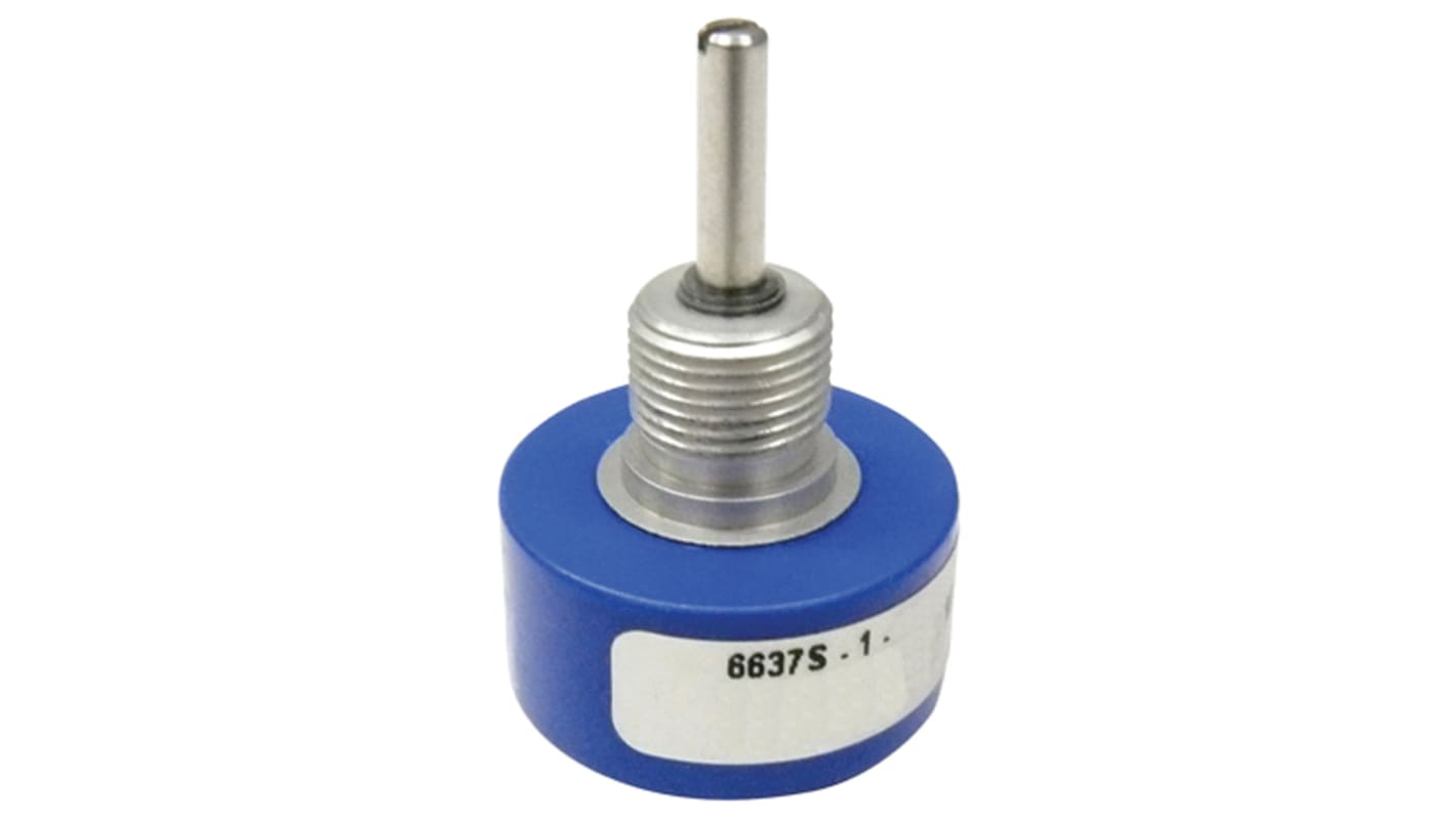 Bourns 6637 10kΩ Rotary Potentiometer Continuous-Turns 1-Gang Bushing Mount, 6637S-1-103