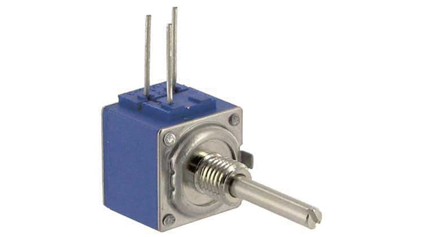 Bourns 81 5kΩ Rotary Potentiometer Continuous-Turns 1-Gang Bushing Mount, 81C1A-E28-A13L