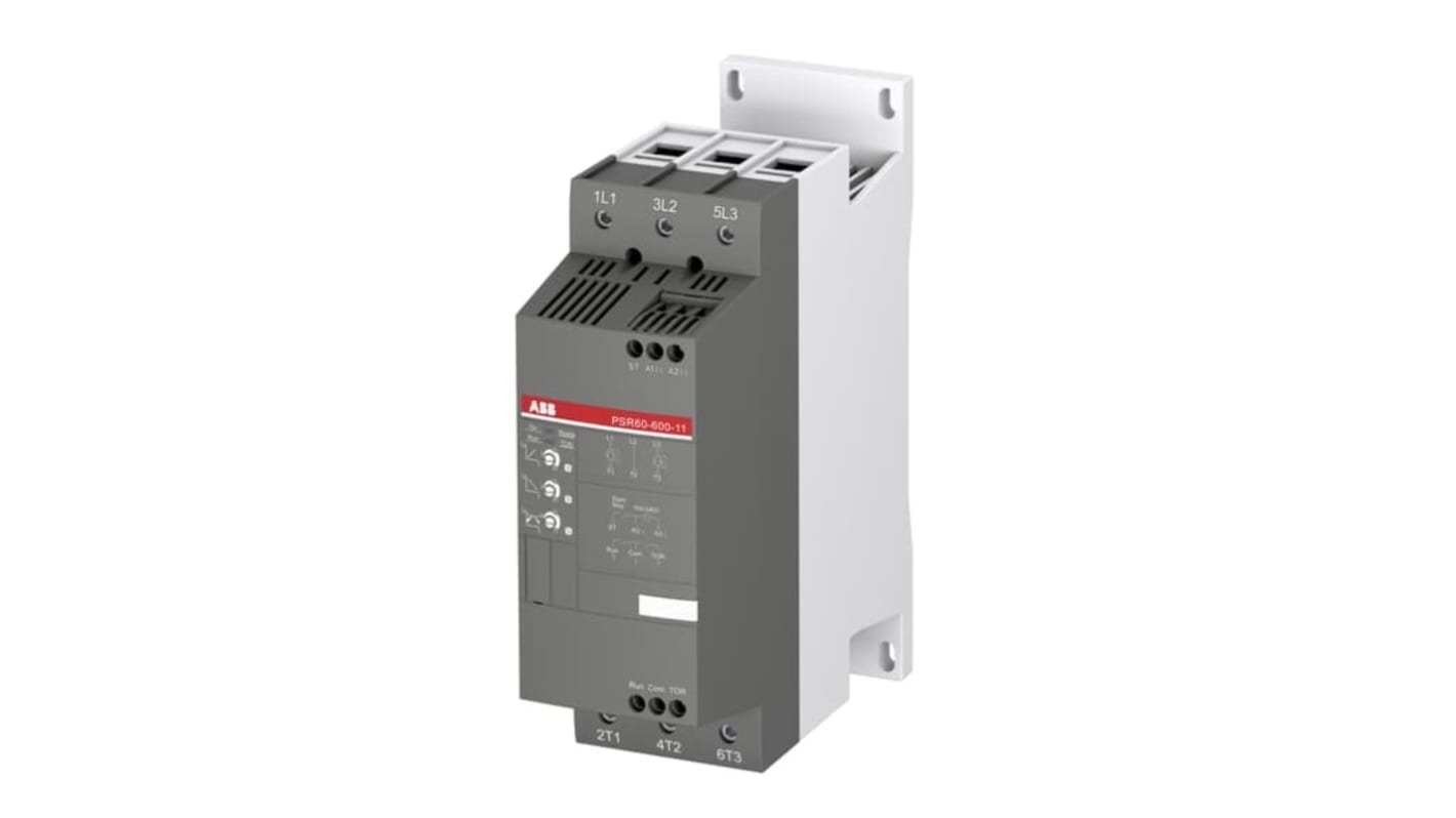 Démarreur progressif progressif, triphasé ABB PSR, 37 kW 208 → 600 V c.a. 60 A