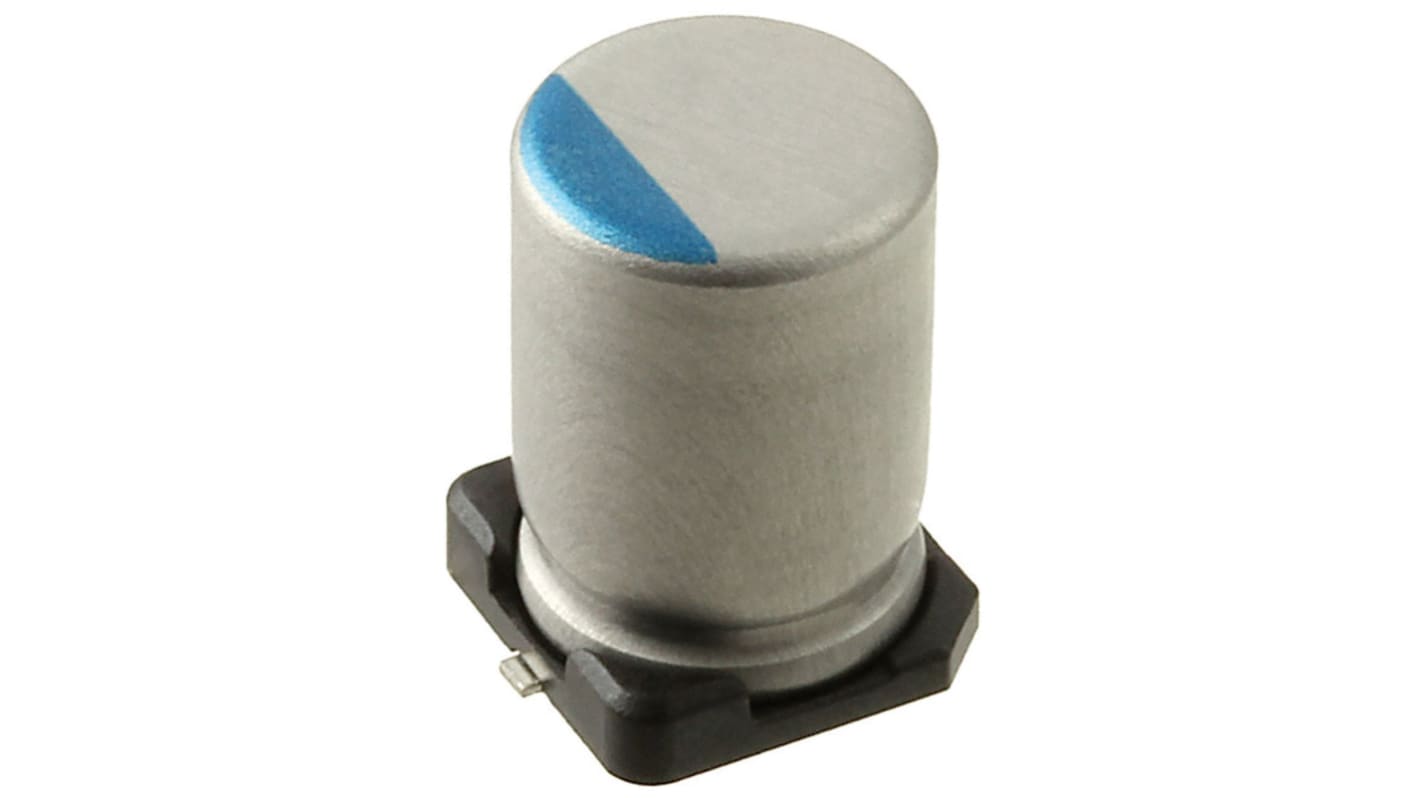 Nichicon 180μF Polymer Aluminium Electrolytic Capacitor 50V dc, Surface Mount - PCR1H181MCL1GS