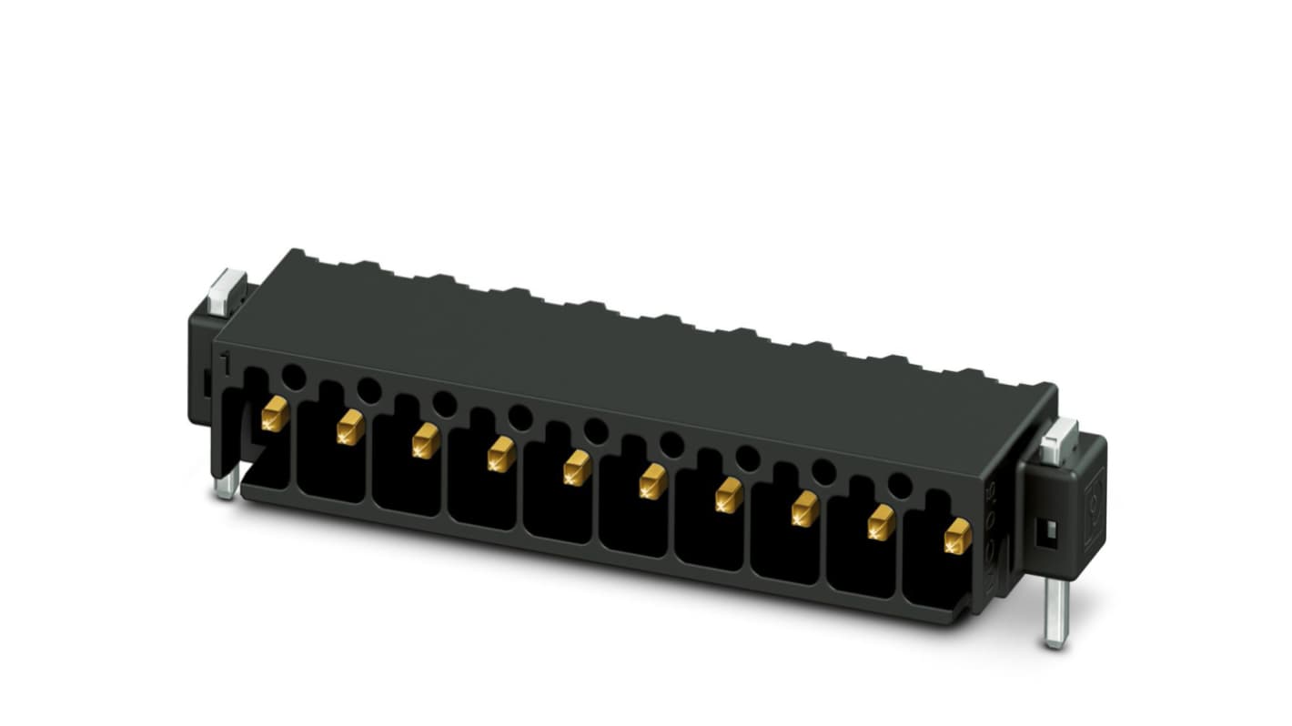 Phoenix Contact 2.54mm Pitch 7 Way Right Angle Pluggable Terminal Block, Header, Surface Mount, Solder Termination