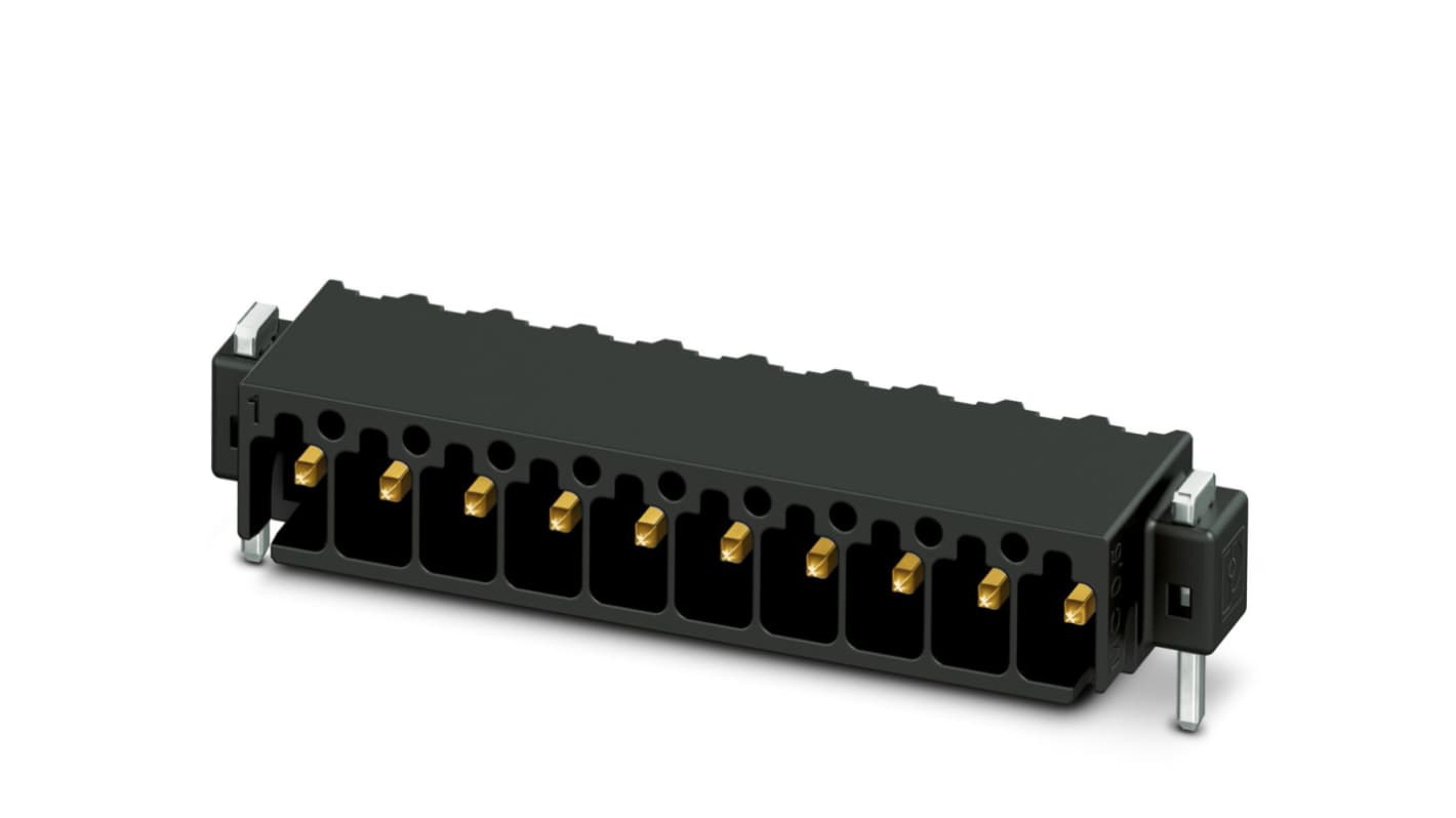 Phoenix Contact, 2.54mm Pitch, MC 0.5/ 5-G-2.54 SMD R24, 5 Way, Right Angle, Pluggable Terminal Block, Header, Surface