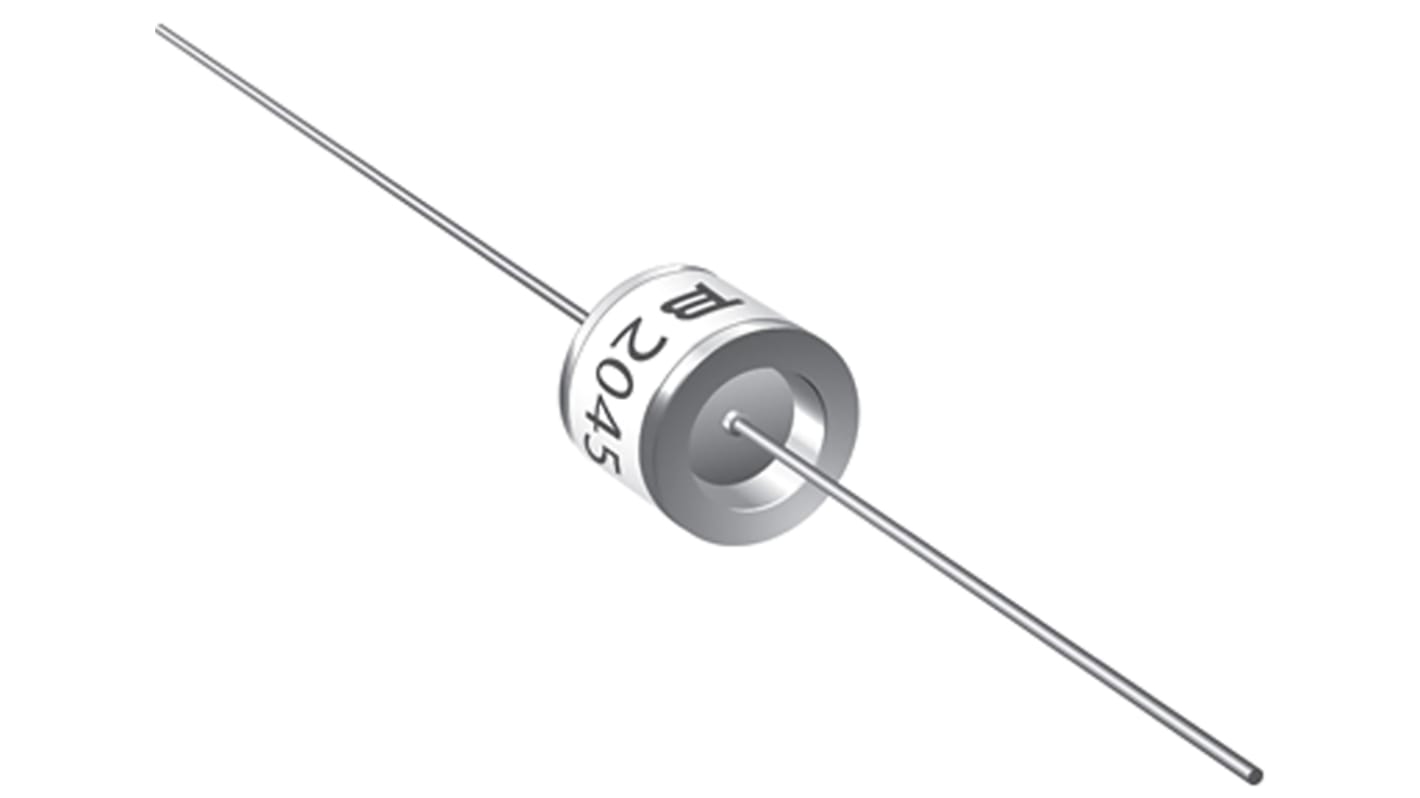 Bourns 2045 Gasentladungsableiter, 2 Elektroden Gasentladungsrohr, 15kA, 350V, Impuls 700V, +85°C, Axial, 6 (Dia.) x 8mm