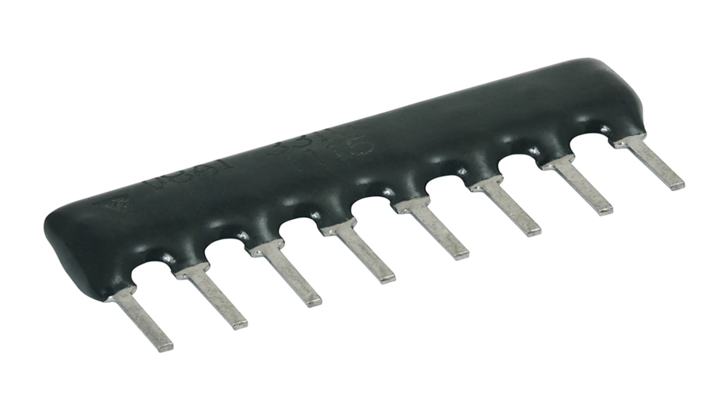 Vishay, CSC 470Ω ±2% Bussed Resistor Array, 7 Resistors, 1W total, SIP, Through Hole