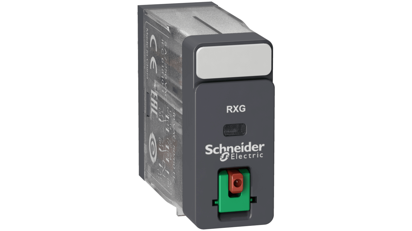 Schneider Electric Plug In Power Relay, 24V ac Coil, 5A Switching Current, DPDT
