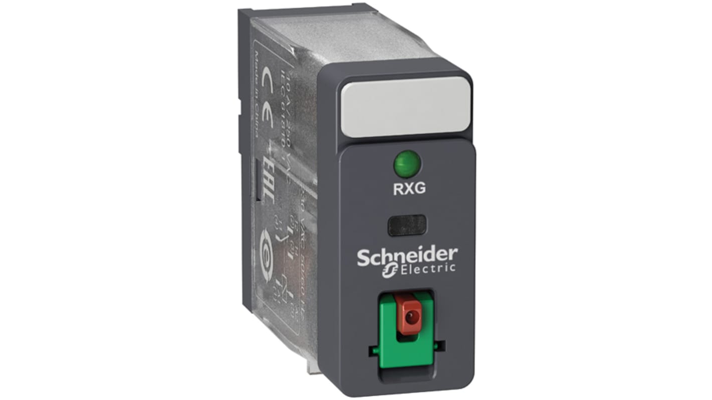 Relais de puissance Schneider Electric Harmony Relay RXG, 1 RT, bobine 230V c.a. Enfichable 820mW