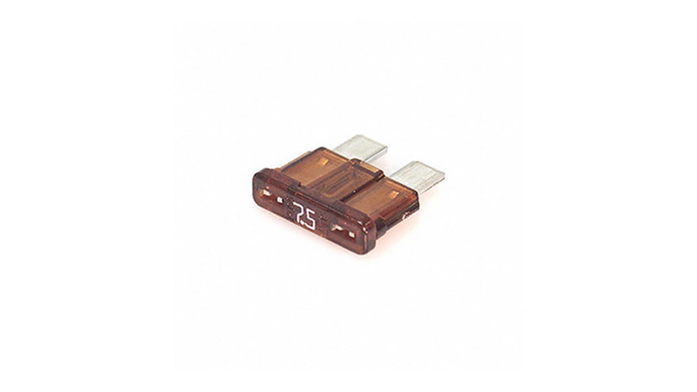 Eaton 插片式汽车保险丝, 7.5A, 32V 直流, F熔断, 棕色, 黄铜主体, ATC-7-1-2