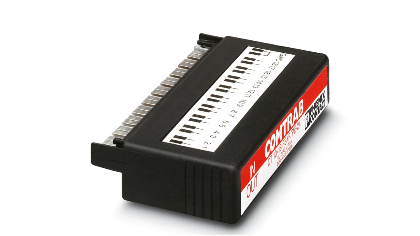 Conector de protección contra sobretensiones Phoenix Contact, Protección para Conector, 28 Vac, 40 Vdc, 10kA, Enchufable