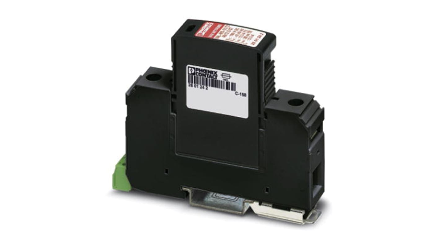 Phoenix Contact, VAL-MS-T1/T2 48/12.5/1+0-FM Surge Protection Device 75 V ac, 100 V dc, 250 V ac Maximum Voltage Rating