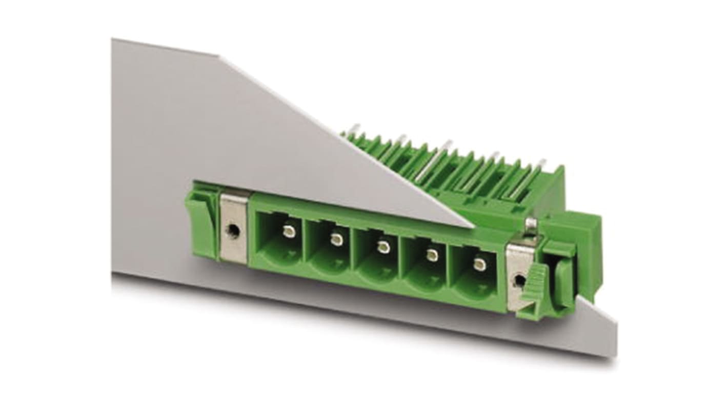 Phoenix Contact DFK-PCV 6-16/ 6-GF-10.16 Series Pluggable Terminal Block, 76.0A, Solder Termination