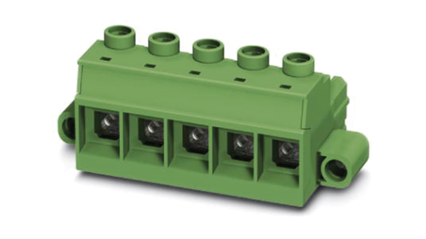 Phoenix Contact PC 35 HC/ 4-STF-15.00 4-pin Pluggable Terminal Block, 15mm Pitch, Screw Termination