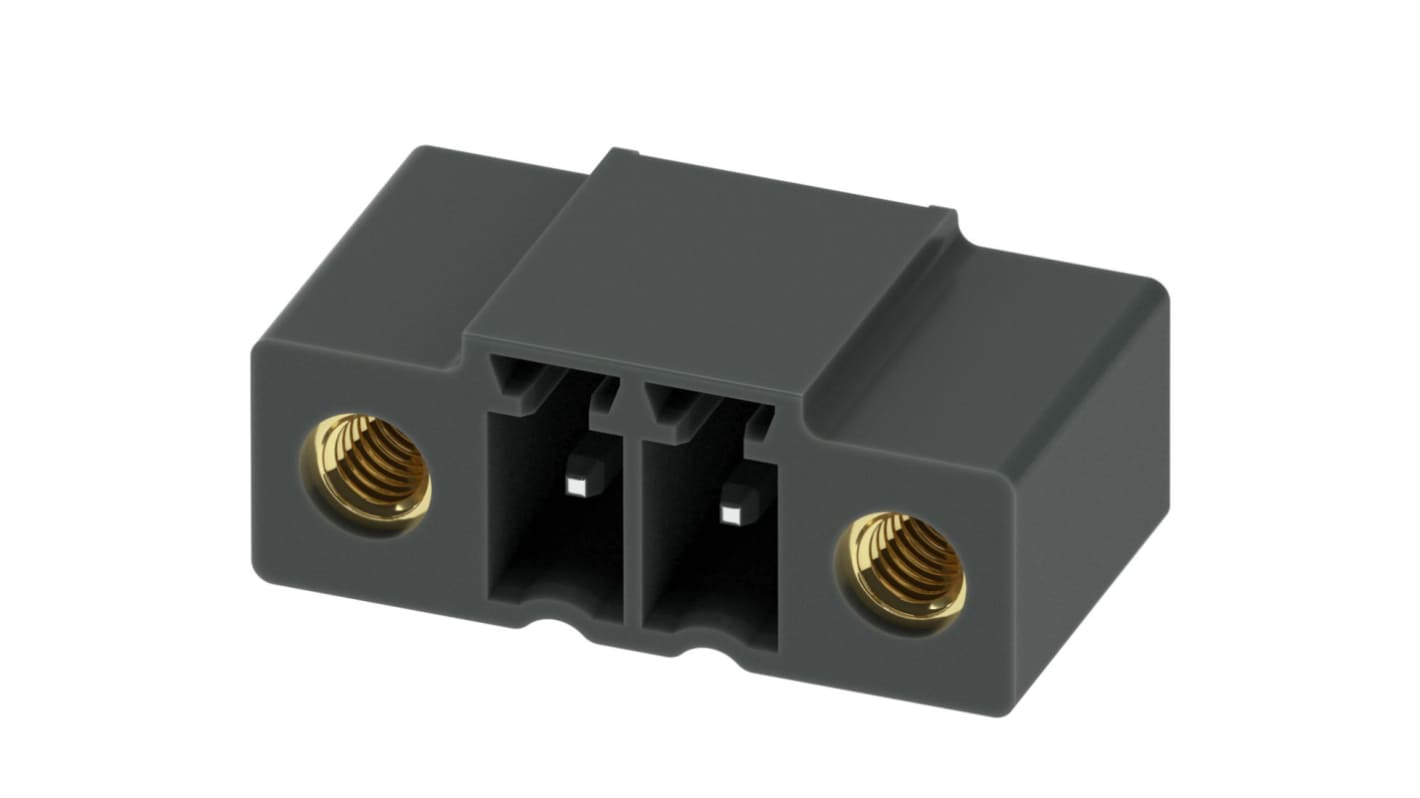 Phoenix Contact, 3.5mm Pitch, MC 1.5/ 2-GF-3.5 P26 THRR32, 2 Way, Right Angle, Pluggable Terminal Block, Header,