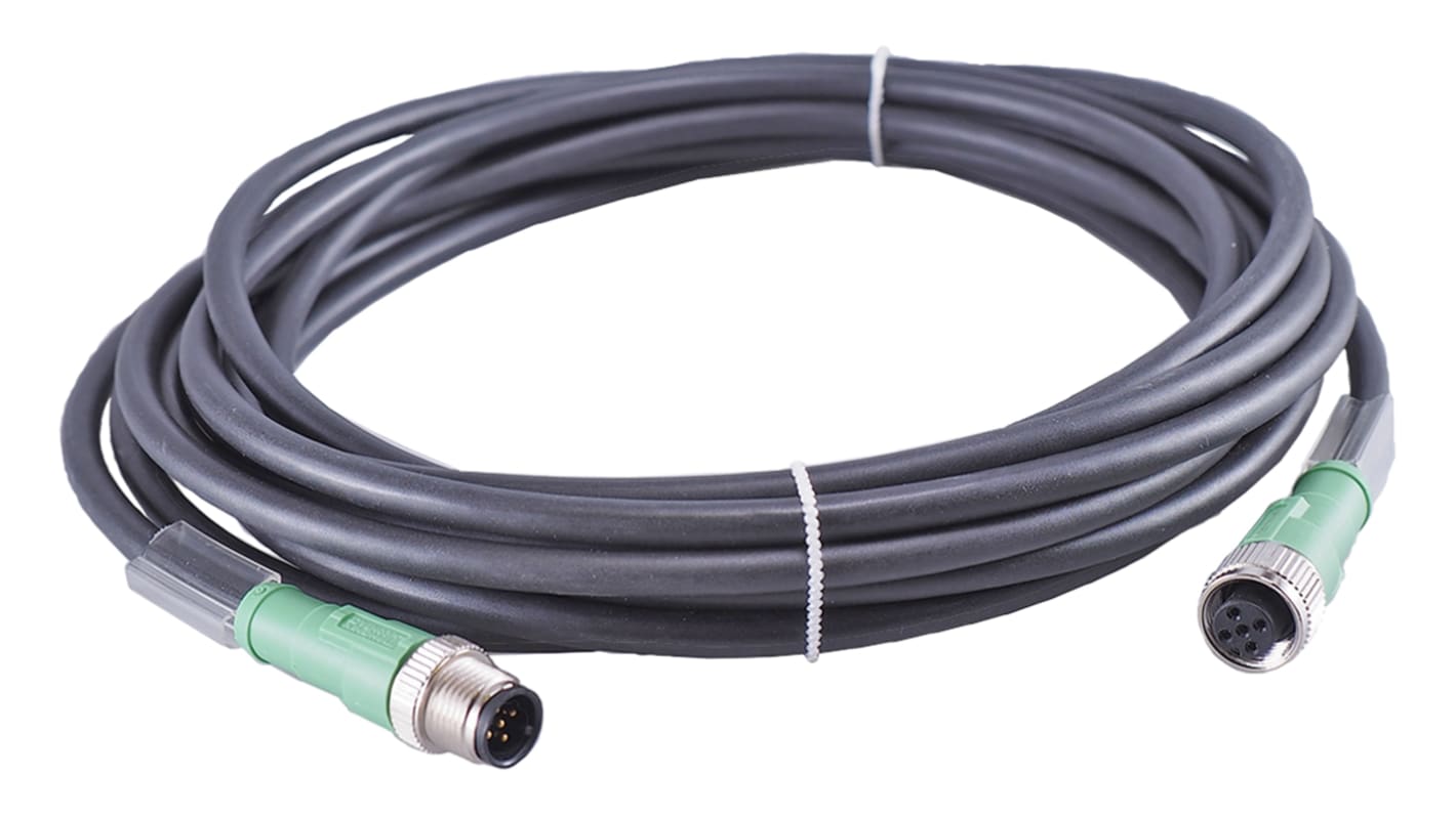 Jumo Male M12 to Female Sensor Actuator Cable, 5m