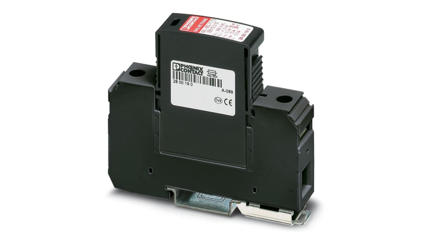フエニックスコンタクト サージ避雷器, 335 V ac, 50kA, DINレール, 2801041