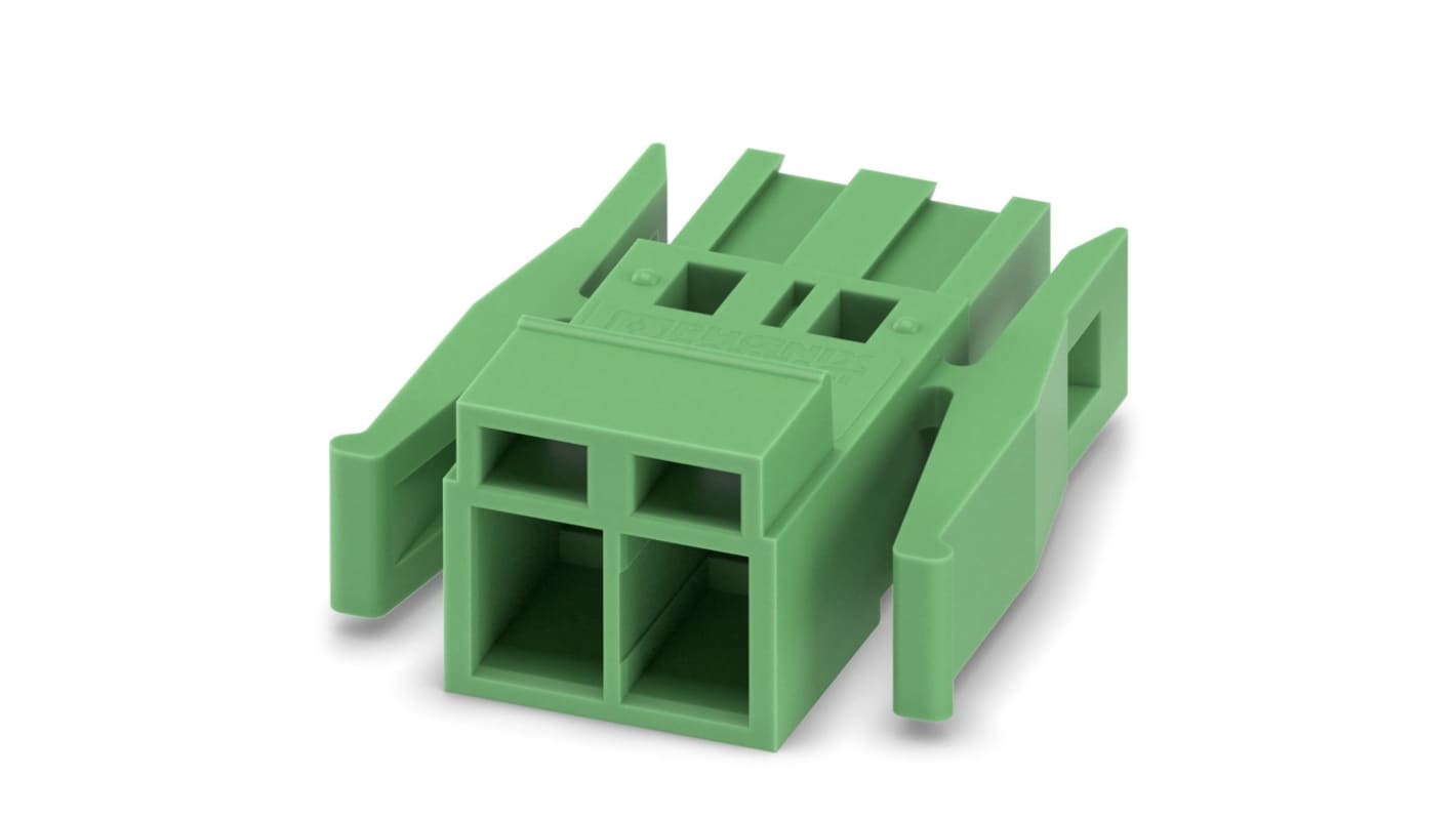 Phoenix Contact, 5.08mm Pitch, MSTBC 2.5/ 2-STZ-5.08-R, 2 Way, Pluggable Terminal Block, Plug, Screw Termination,