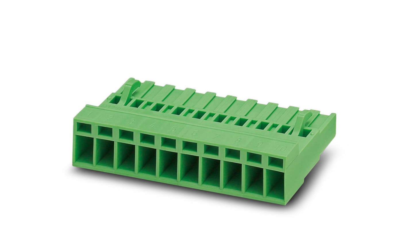 Phoenix Contact, 5.08mm Pitch, MSTBC 2.5/ 3-STZ-5.08, 3 Way, Pluggable Terminal Block, Plug, Screw Termination, 1809514