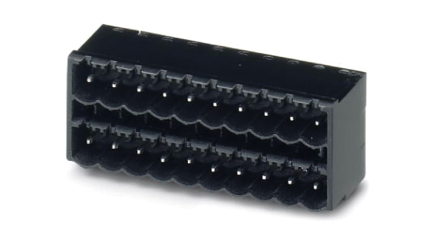 Phoenix Contact, 5.08mm Pitch, CCDN 2.5/11-G1-5.08 P26 THR, 11 Way, Right Angle, Pluggable Terminal Block, Header,