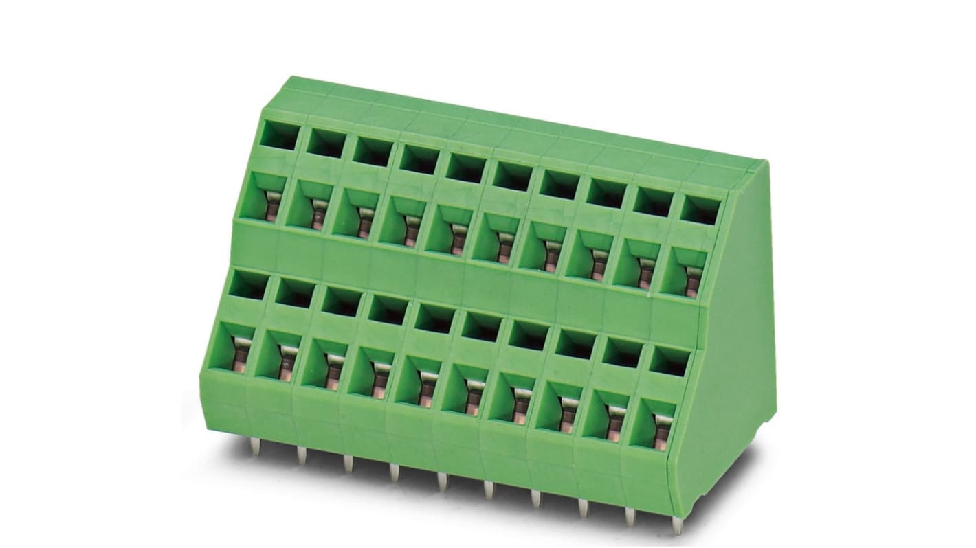 Phoenix Contact ZFKKDS 1.5-5.08 EINZELKLEMME Series PCB Terminal Block, 1-Contact, 5.08mm Pitch, Through Hole Mount,