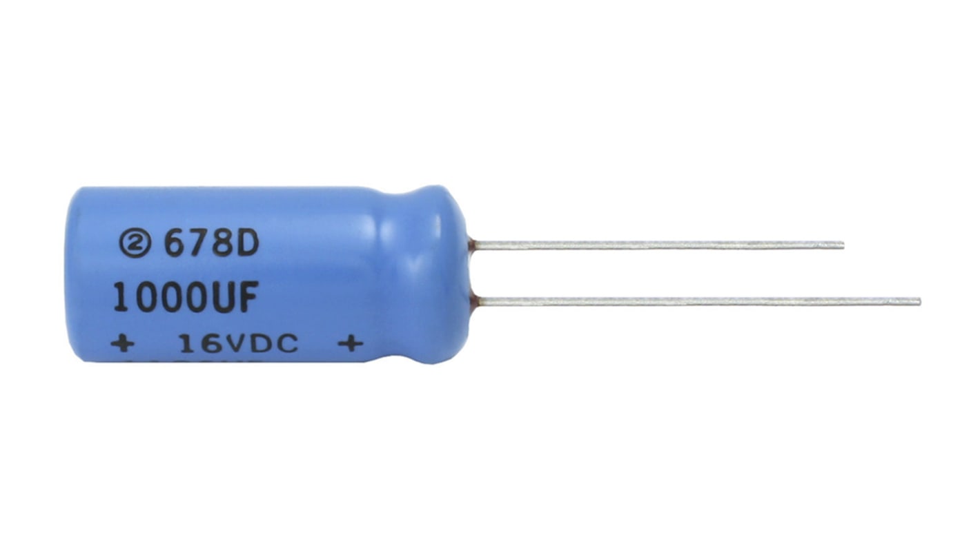 Vishay 100μF Electrolytic Capacitor 50V dc, Through Hole - 678D107M050CG3DE3