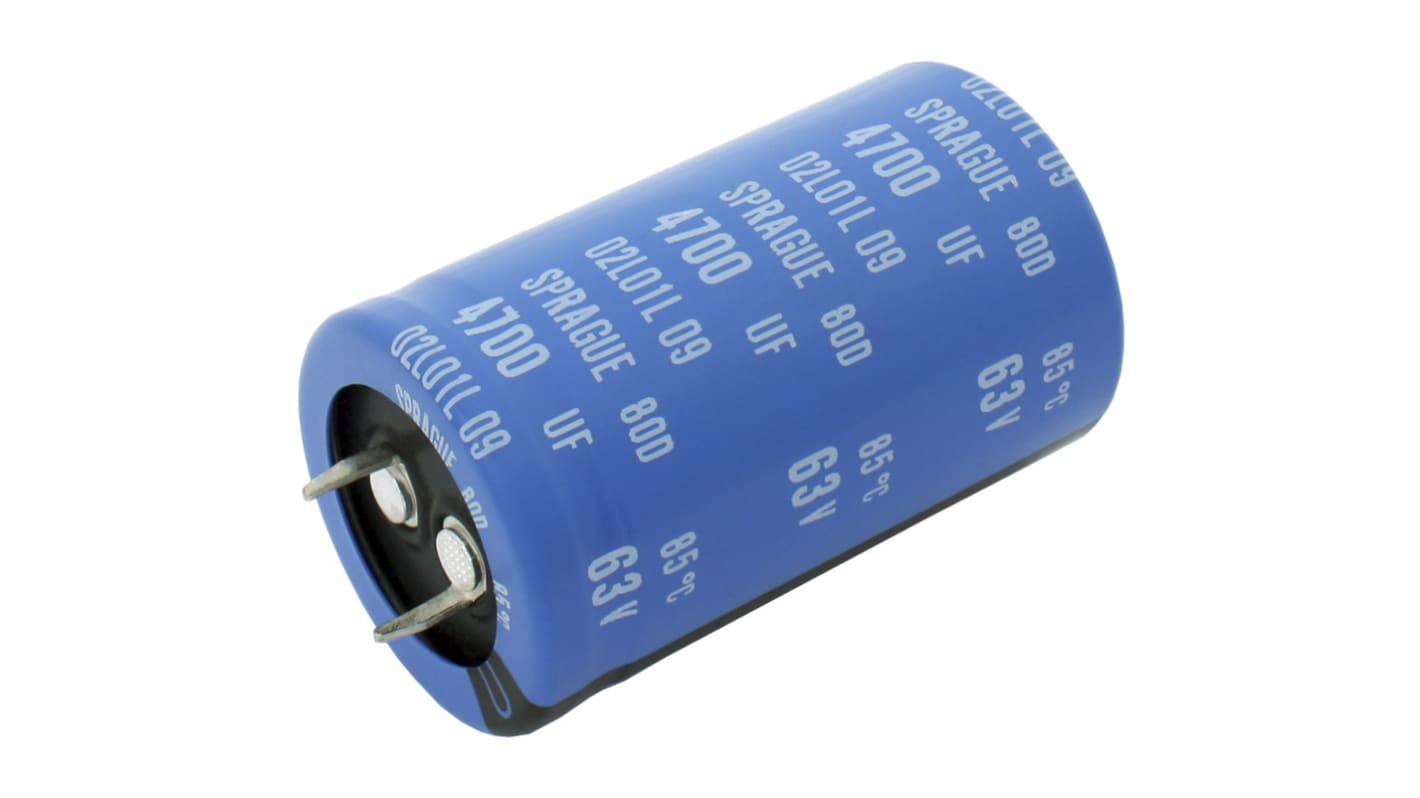 Vishay 2200μF Electrolytic Capacitor 25V dc, Through Hole - 80D223P025ME2DE3