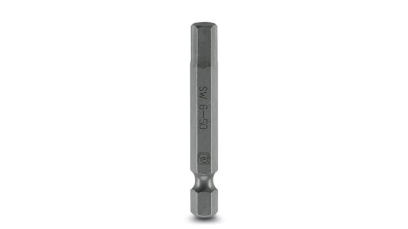 Phoenix Contact Hexagon Screwdriver Bit, 6 mm Tip