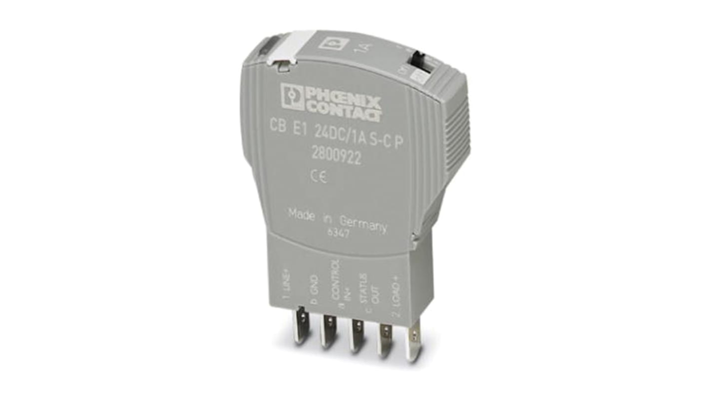 Phoenix Contact CB Electronic Circuit breaker 8A 24V CB E1, On Base Element