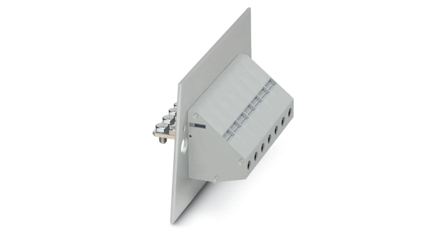 Phoenix Contact HDFKV25-VP/Z Series Feed Through Terminal Block, 2-Contact, 1-Row, Screw Termination