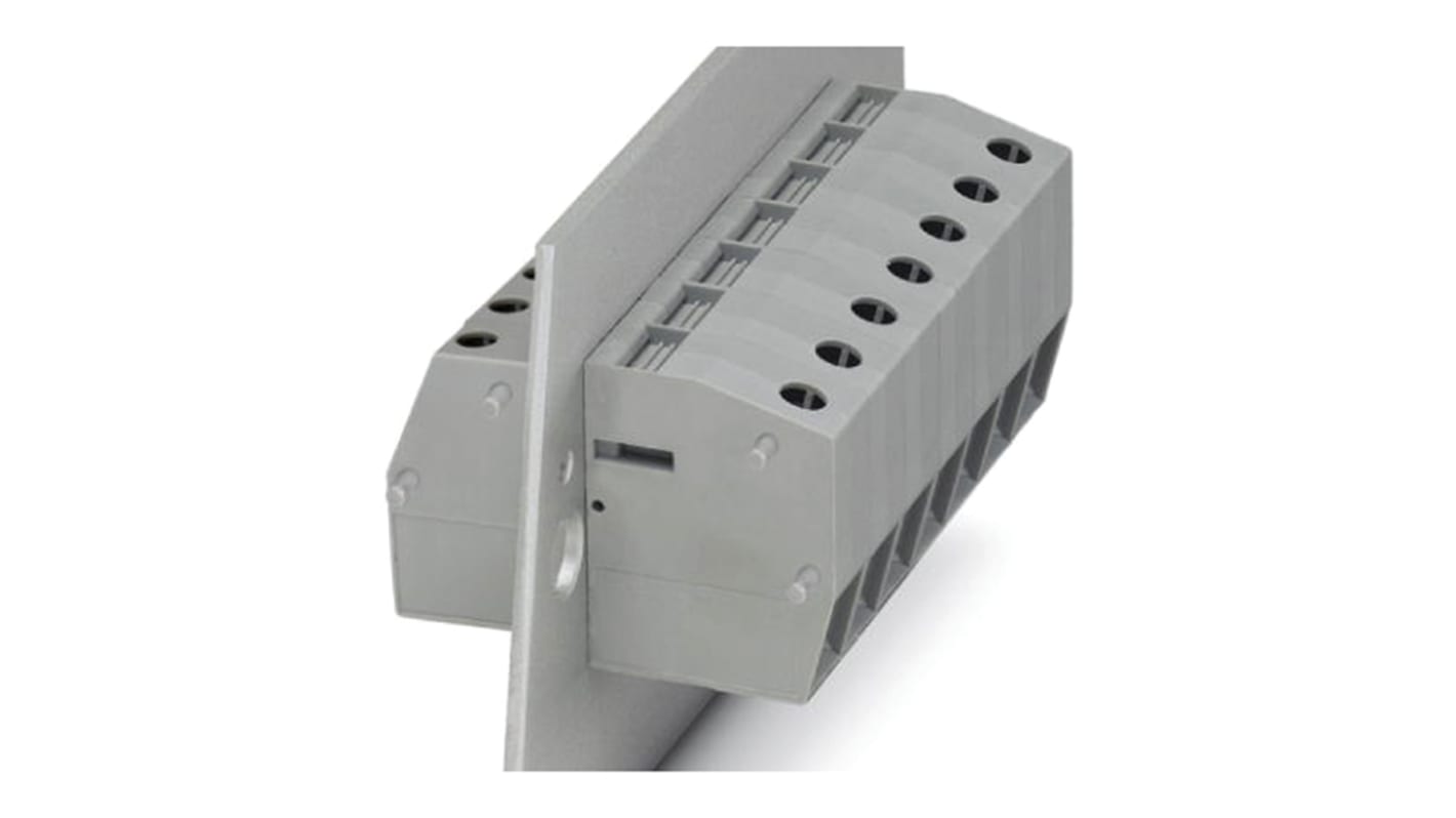 Phoenix Contact HDFK 25/Z Series Feed Through Terminal Block, 2-Contact, 1-Row, Screw Termination