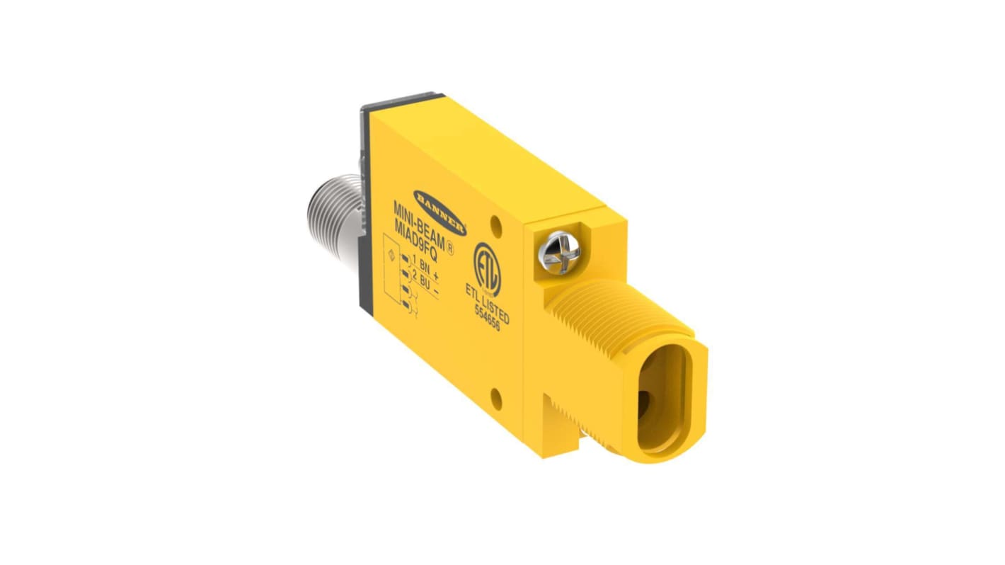 Sensore per fibre ottiche Banner, Corrente, Scollegamento rapido, Vetro, 5 → 15 V, IP67